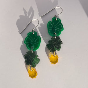 Open image in slideshow, citrus acrylic earring
