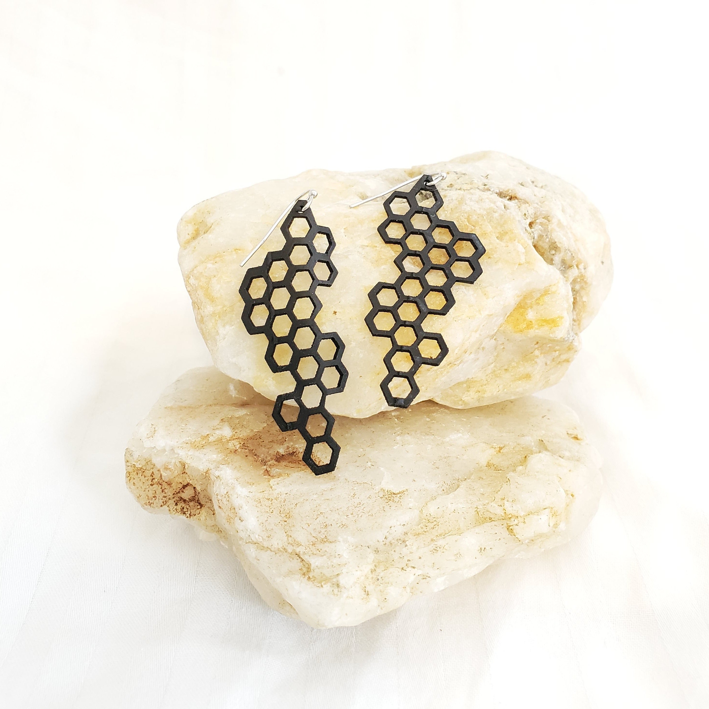 honeycomb earring