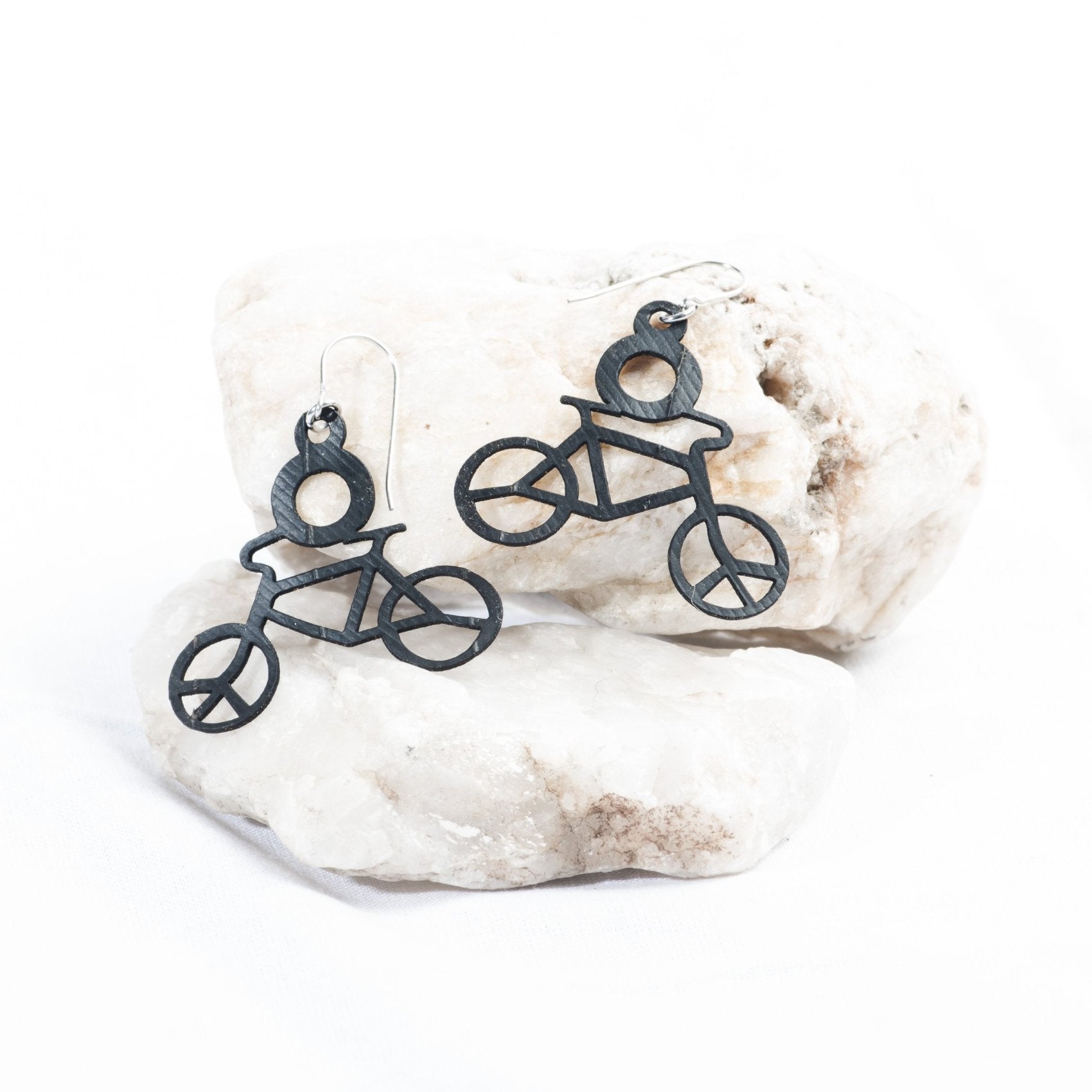 bicycle rubber earring